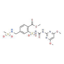 ChemSpider 2D Image | mesosulfuron-methyl | C17H21N5O9S2