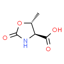ChemSpider 2D Image | (4S,5R)-5-METHYL-2-OXOOXAZOLIDINE-4-CARBOXYLIC ACID | C5H7NO4