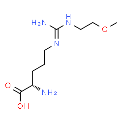 ChemSpider 2D Image | N~5~-[N'-(2-methoxyethyl)carbamimidoyl]-L-ornithine | C9H20N4O3