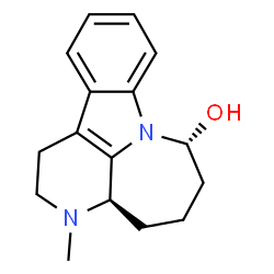 ChemSpider 2D Image | (3aR,7R)-3-Methyl-1,2,3,3a,4,5,6,7-octahydro-3,7a-diazacyclohepta[1,2,3-jk]fluoren-7-ol | C16H20N2O