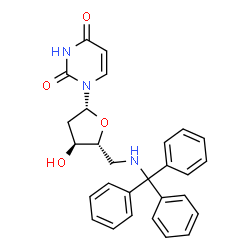 ChemSpider 2D Image | 2',5'-Dideoxy-5'-(tritylamino)uridine | C28H27N3O4