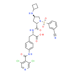 ChemSpider 2D Image | MK-0668 | C31H30Cl2N6O6S