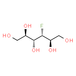 ChemSpider 2D Image | 3-Deoxy-3-fluoro-D-mannitol | C6H13FO5