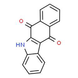 ChemSpider 2D Image | 5H-Benzo[b]carbazole-6,11-dione | C16H9NO2
