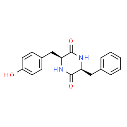 ChemSpider 2D Image | cyclo(L-tyrosyl-L-phenylalanyl) | C18H18N2O3