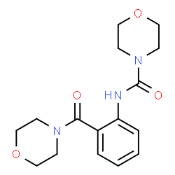 ChemSpider 2D Image | N-[2-(4-Morpholinylcarbonyl)phenyl]-4-morpholinecarboxamide | C16H21N3O4