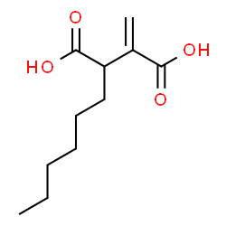 ChemSpider 2D Image | 2-Hexyl-3-methylenesuccinic acid | C11H18O4