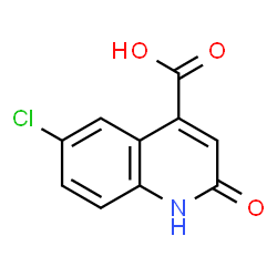 ChemSpider 2D Image | 6-chloro-2-hydroxyquinoline-4-carboxylic acid | C10H6ClNO3