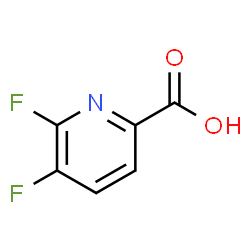 ChemSpider 2D Image | 5,6-Difluoro-2-pyridinecarboxylic acid | C6H3F2NO2