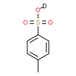 ChemSpider 2D Image | 4-Methylbenzene(~2~H)sulfonic acid | C7H7DO3S