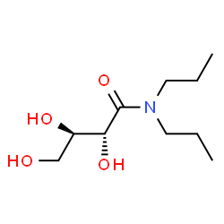ChemSpider 2D Image | (2R,3R)-2,3,4-Trihydroxy-N,N-dipropylbutanamide | C10H21NO4