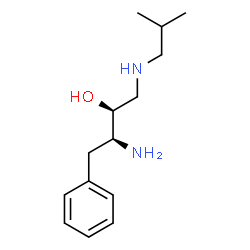 ChemSpider 2D Image | (2S,3S)-3-Amino-1-(isobutylamino)-4-phenyl-2-butanol | C14H24N2O