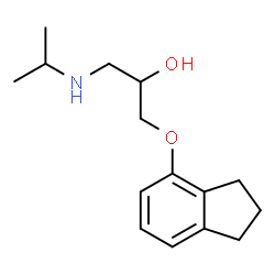 ChemSpider 2D Image | 4-(2-HYDROXY-3-ISOPROPYLAMINOPROPOXY)INDANE | C15H23NO2