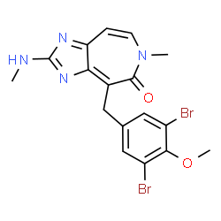 ChemSpider 2D Image | Ceratamine A | C17H16Br2N4O2