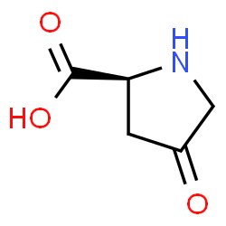 ChemSpider 2D Image | 4-oxo-Proline | C5H7NO3