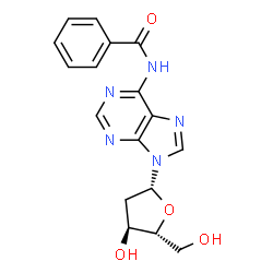 ChemSpider 2D Image | N-Benzoyl-2'-deoxyadenosine | C17H17N5O4