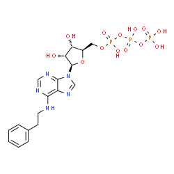 ChemSpider 2D Image | N-(2-Phenylethyl)adenosine 5'-(tetrahydrogen triphosphate) | C18H24N5O13P3