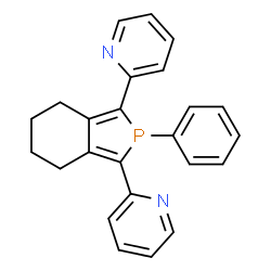 ChemSpider 2D Image | 2,2'-(2-Phenyl-4,5,6,7-tetrahydro-2H-isophosphindole-1,3-diyl)dipyridine | C24H21N2P