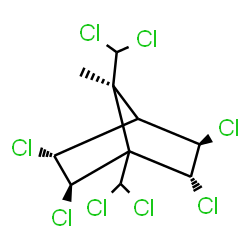 ChemSpider 2D Image | (2-endo,3-exo,5-endo,6-exo,7-anti)-2,3,5,6,8,8,10,10-octachlorobornane | C10H10Cl8