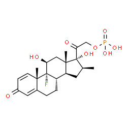 ChemSpider 2D Image | Betamethasone phosphate | C22H30FO8P