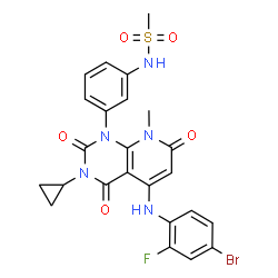 ChemSpider 2D Image | JTP-70902 | C24H21BrFN5O5S