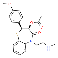 ChemSpider 2D Image | N-Demethyldiltiazem | C21H24N2O4S