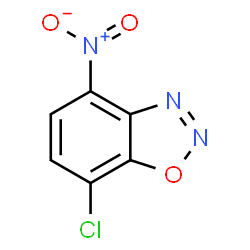 ChemSpider 2D Image | 7-Chloro-4-nitro-1,2,3-benzoxadiazole | C6H2ClN3O3