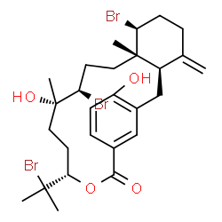 ChemSpider 2D Image | bromophycolide D | C27H37Br3O4