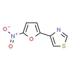 ChemSpider 2D Image | 4-(5-Nitro-2-furyl)thiazole | C7H4N2O3S