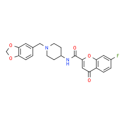ChemSpider 2D Image | 7-fluorochromone-2-carboxamide | C23H21FN2O5