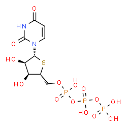 ChemSpider 2D Image | 4'-Thiouridine 5'-(tetrahydrogen triphosphate) | C9H15N2O14P3S