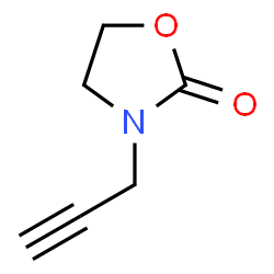 ChemSpider 2D Image | 3-Prop-2-Yn-1-Yl-1,3-Oxazolidin-2-One | C6H7NO2