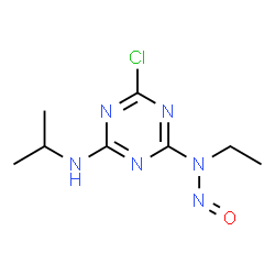 ChemSpider 2D Image | N-Nitrosoatrazine | C8H13ClN6O