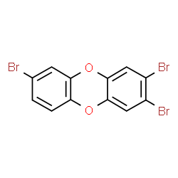 ChemSpider 2D Image | 2,3,7-Tribromooxanthrene | C12H5Br3O2