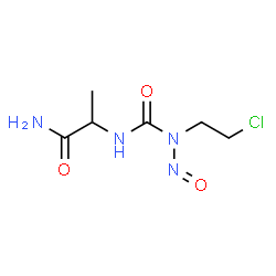 ChemSpider 2D Image | N~2~-[(2-Chloroethyl)(nitroso)carbamoyl]alaninamide | C6H11ClN4O3