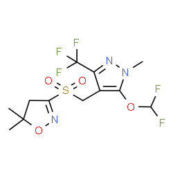 ChemSpider 2D Image | pyroxasulfone | C12H14F5N3O4S