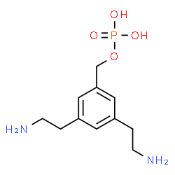 ChemSpider 2D Image | 3,5-Bis(2-aminoethyl)benzyl dihydrogen phosphate | C11H19N2O4P