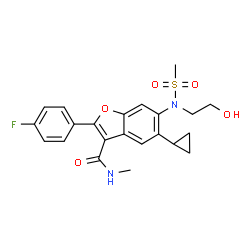 ChemSpider 2D Image | nesbuvir | C22H23FN2O5S
