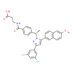 ChemSpider 2D Image | MK 0893 | C32H27Cl2N3O4