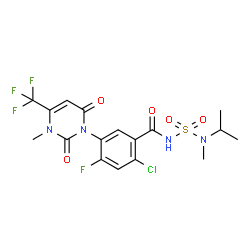 ChemSpider 2D Image | saflufenacil | C17H17ClF4N4O5S
