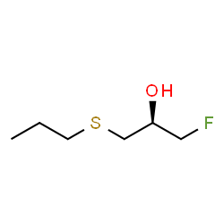 ChemSpider 2D Image | (2S)-1-Fluoro-3-(propylsulfanyl)-2-propanol | C6H13FOS