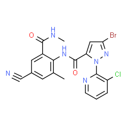 ChemSpider 2D Image | Cyantraniliprole | C19H14BrClN6O2