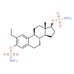 ChemSpider 2D Image | (17beta)-2-Ethylestra-1(10),2,4-triene-3,17-diyl disulfamate | C20H30N2O6S2