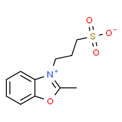 ChemSpider 2D Image | 3-(2-Methylbenzo[d]oxazol-3-ium-3-yl)propane-1-sulfonate | C11H13NO4S