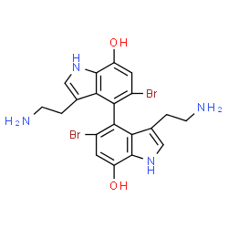 ChemSpider 2D Image | Dendridine A | C20H20Br2N4O2
