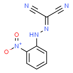 ChemSpider 2D Image | [(2-Nitrophenyl)hydrazono]malononitrile | C9H5N5O2