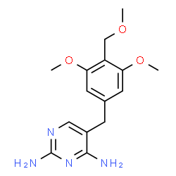 ChemSpider 2D Image | 5-[3,5-Dimethoxy-4-(methoxymethyl)benzyl]-2,4-pyrimidinediamine | C15H20N4O3