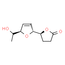 ChemSpider 2D Image | (2S,2'R,5'R)-5'-[(1S)-1-Hydroxyethyl]-2',3,4,5'-tetrahydro-2,2'-bifuran-5(2H)-one | C10H14O4