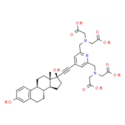 ChemSpider 2D Image | Estradiol-Pyridinium Tetraacetic Acid | C35H41N3O10