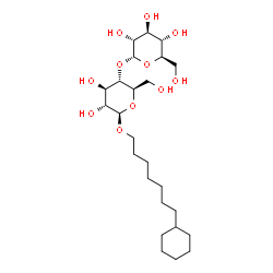 ChemSpider 2D Image | 7-Cyclohexylheptyl b-D-maltoside | C25H46O11